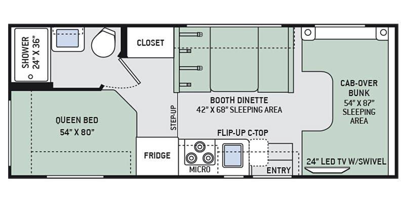 2023 THOR MOTOR COACH CHATEAU 22E, , floor-plans-day image number 0